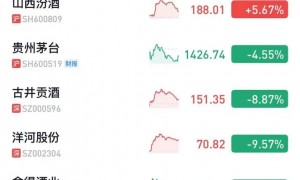 白酒信仰彻底崩了:五粮液利润下滑65%,洋河股份陷入亏损